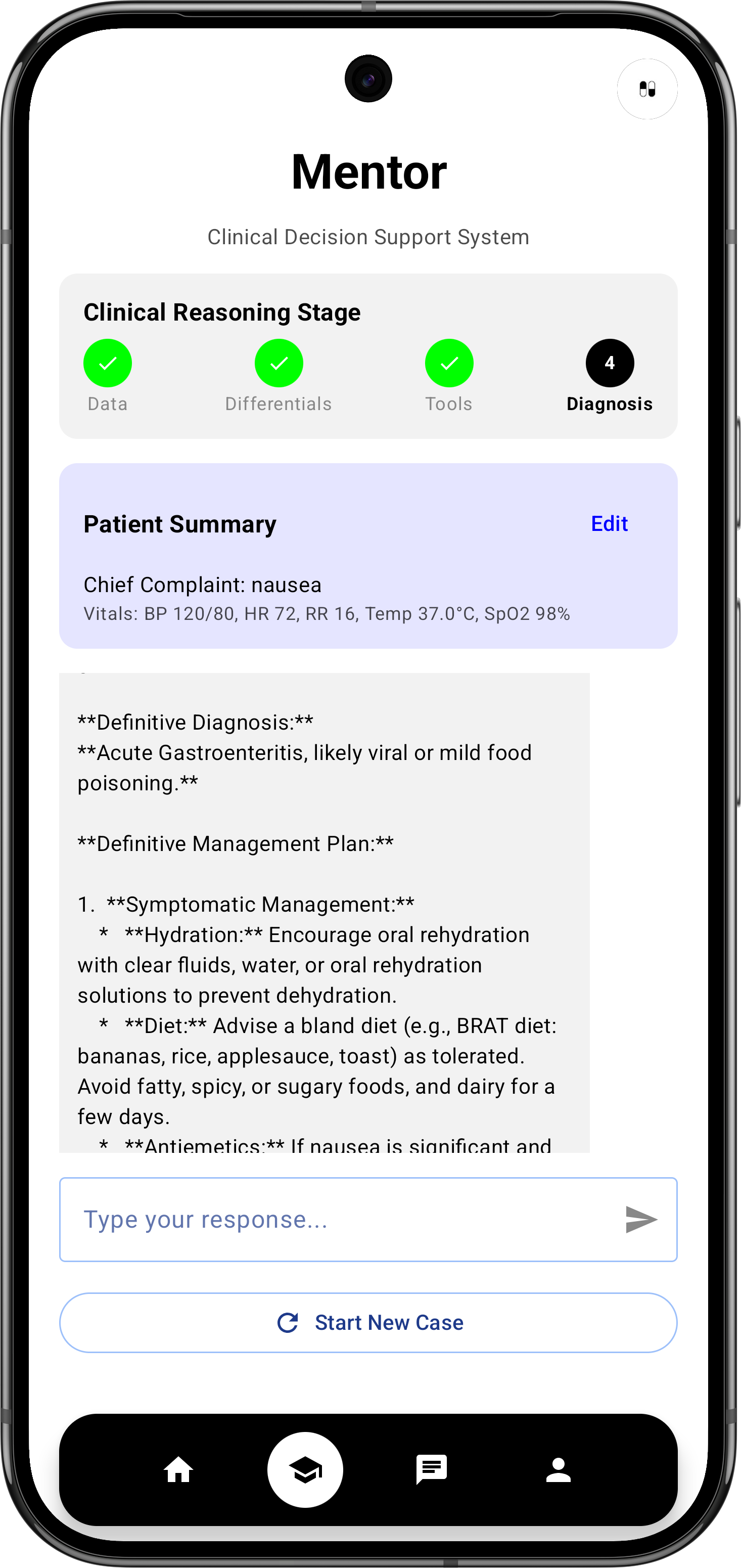 MentorMD App - Clinical Diagnosis