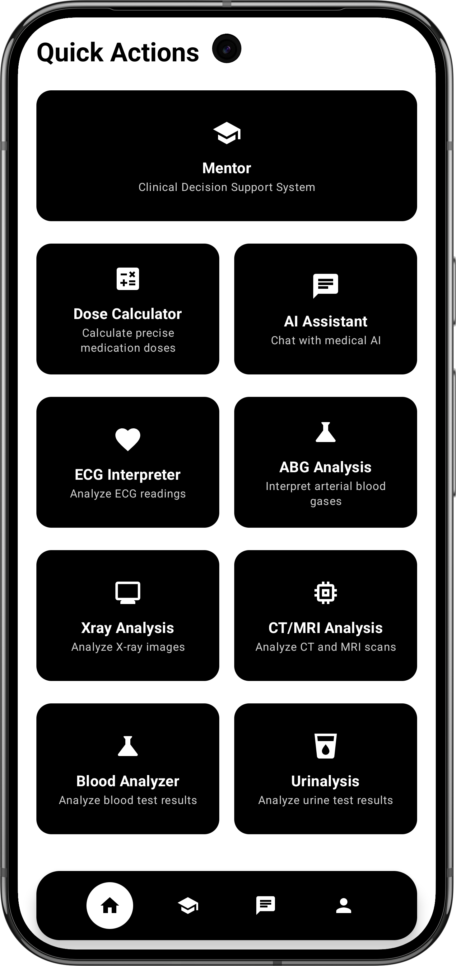 Quick Actions Menu